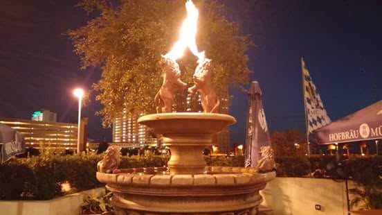 Outdoor gas feature